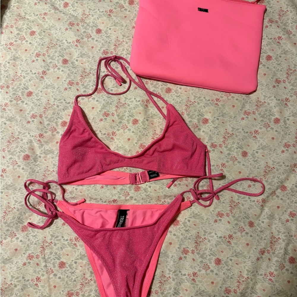 TRIANGL Pink Bikini Set
